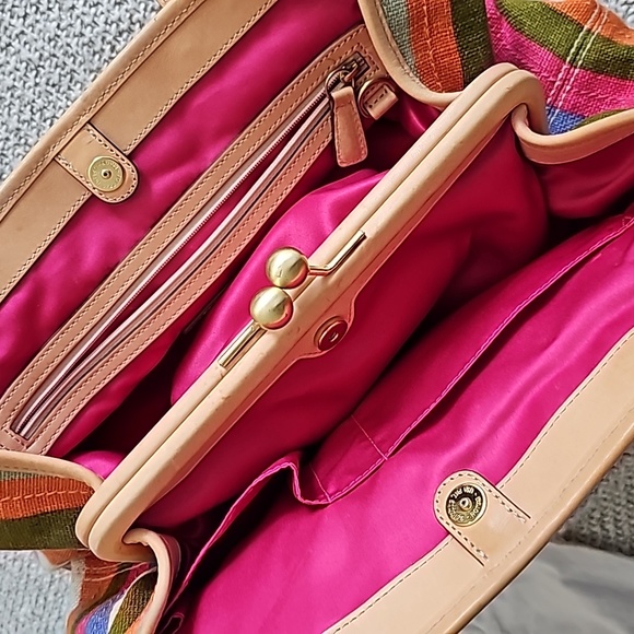 Coach Hamptons 10th Annv Archive Stripe Bag EUC - Picture 10 of 13